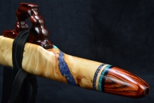 Curly Poplar Native American Flute, Minor, Mid A-4, #F21E